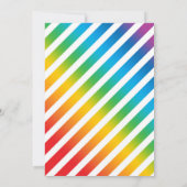 Rainbow Birthday Uitnodiging (Achterkant)