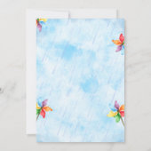 Rainbow Birthday Uitnodiging (Achterkant)