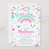 Rainbow Birthday Uitnodiging - Rainbow Party (Voorkant)