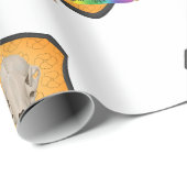 Rainbow Bite Me Badger Skull Cadeaupapier (Rol Hoek)