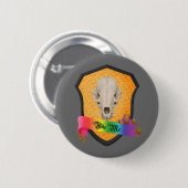 Rainbow Bite Me Badger Skull Ronde Button 5,7 Cm (Voorkant /achterkant)
