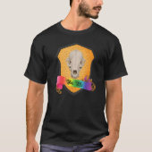 Rainbow Bite Me Badger Skull T-shirt (Voorkant)