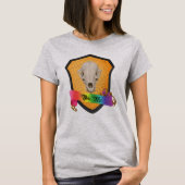 Rainbow Bite Me Badger Skull T-shirt (Voorkant)