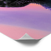 Rainbow Black Cat Design Surreal Poster Print Art (Hoek)