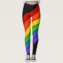 Rainbow Black Diagonaal PRIDE Striped
