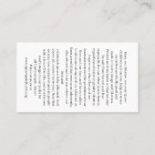 Rainbow Black Madonna Holy Card Visitekaartje (Achterkant)