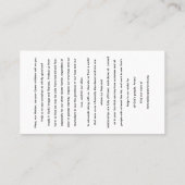 Rainbow Black Madonna Holy Kaart Visitekaartje (Achterkant)