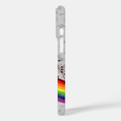 Rainbow Black Musical Notes on Grey Case-Mate iPhone Case (Achterkant / Links)