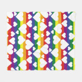 Rainbow Blanket Fleece Deken (Voorkant (Horizontaal))