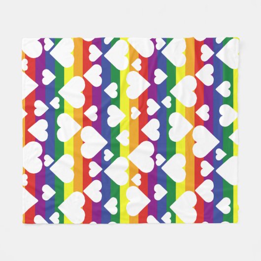 Rainbow Blanket Fleece Deken (Voorkant (Horizontaal))