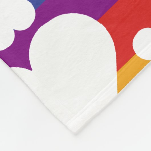 Rainbow Blanket Fleece Deken (Hoek)