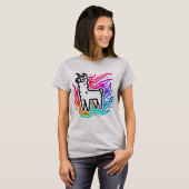 Rainbow Blaze Llama T-shirt (Voorkant volledig)