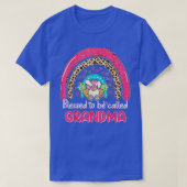 Rainbow Blessed, dames genaamd Grandma Bunny E T-shirt (Design voorkant)