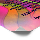 Rainbow Blessed Poem Poster (Hoek)