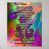 Rainbow Blessed Poem Poster (Voorkant)