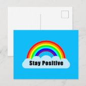 RAINBOW - Blijf Positief Briefkaart (Voorkant / Achterkant)