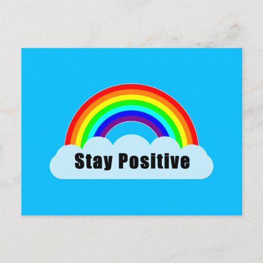 RAINBOW - Blijf Positief Briefkaart (Voorkant)