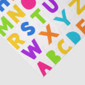 Rainbow Block Letter Alphabet Tissue Paper Tissuepapier (Detail)