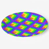 Rainbow Blocks Party Borden - set 3 Papieren Bordje (Gekanteld)