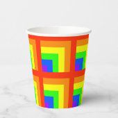 Rainbow Blocks Party Cups - set 2 Papieren Bekers (Links)