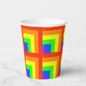 Rainbow Blocks Party Cups - set 2 Papieren Bekers (Rechts)