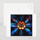 Rainbow Bloom Briefkaart (Voorkant / Achterkant)