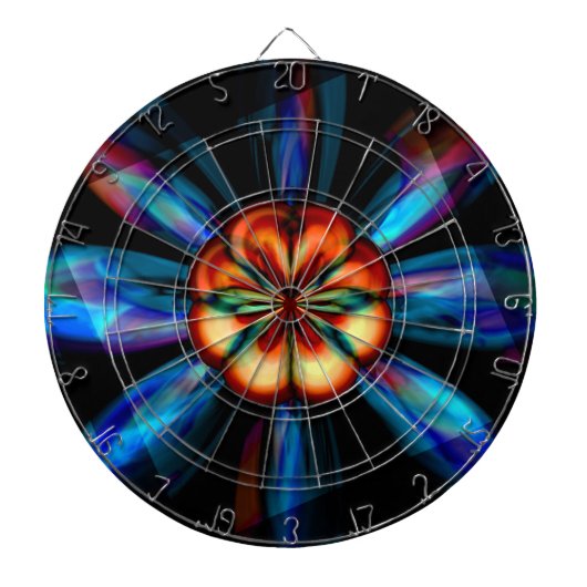 Rainbow Bloom Dartbord (Voorkant)
