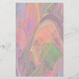 Rainbow Blossom Fractal Briefpapier