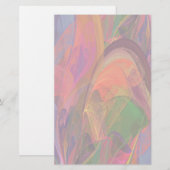 Rainbow Blossom Fractal Briefpapier (Voorkant / Achterkant)