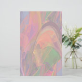 Rainbow Blossom Fractal Briefpapier (Staand voorkant)