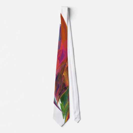 Rainbow Blossom Fractal Stropdas (Voorkant)