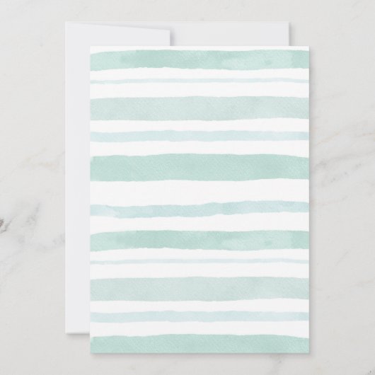 Rainbow Blue 1st Birthday Invitation Boy Kaart (Achterkant)