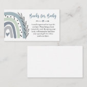 Rainbow Blue Books For Baby Insert Card Informatiekaartje (Voorkant / Achterkant)