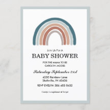 Rainbow Blue Boy Baby shower