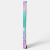 Rainbow Blue en Pink Bokeh Samsung Galaxy Hoesje (Linkerkant)