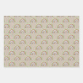 Rainbow Blue Green Brown Inpakpapier Vel (Voorkant 3)