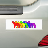Rainbow Blue Heeler Bumpersticker (Op auto)