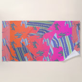 Rainbow Blue Kangaroo Beach Handdoek (Voorkant)