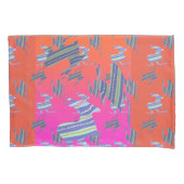 Rainbow Blue Kangaroo Twin Kussensloop (Voorkant)