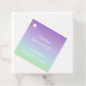 Rainbow Blue Paars Boy Birthday Party Bedankjes Labels (In situ)