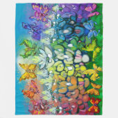 Rainbow Bluebonnets Map Fleece Blanket Deken (Voorkant)