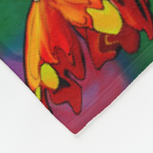 Rainbow Bluebonnets Map Fleece Blanket Deken (Hoek)