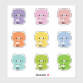 Rainbow Boba Cat Sticker (Vel)