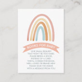 Rainbow-boeken voor Cute Boho voor Baby Informatiekaartje (Voorkant)