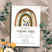 Rainbow Boho 2e verjaardag Kaart