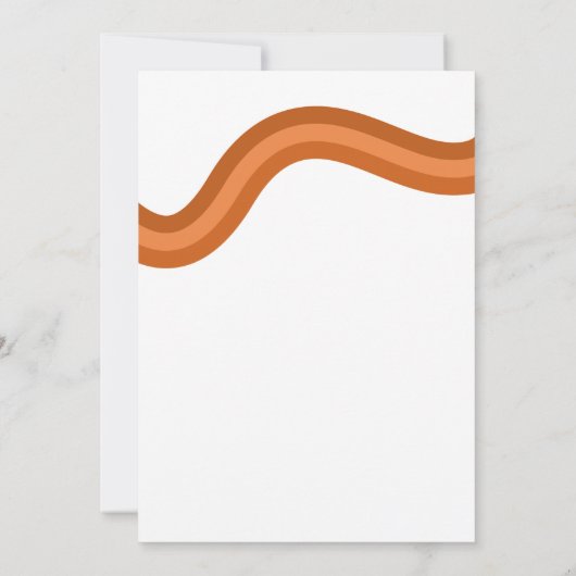 Rainbow Boho Arch Photo Retro Script 70s Wedding Save The Date (Achterkant)