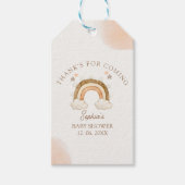 Rainbow Boho Baby Shower  Cadeaulabel (Voorkant)