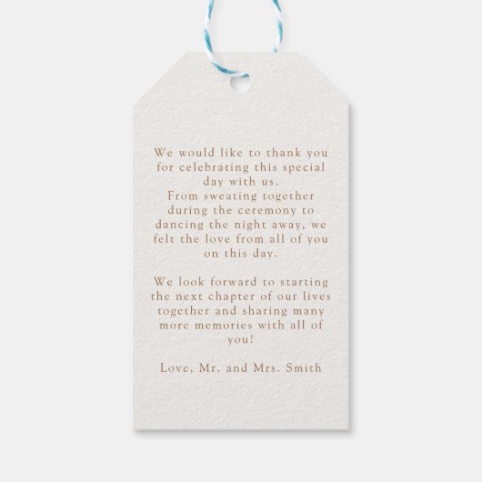 Rainbow Boho Baby Shower  Cadeaulabel (Achterkant)