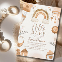 Rainbow Boho Baby Shower Gender Neutral