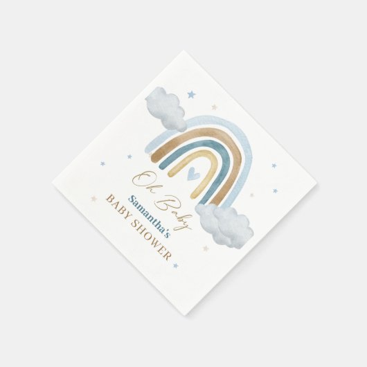 Rainbow Boho Baby shower servetten (Hoek)